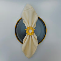 Golden Canopy Napkin Ring Set of 4