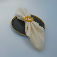 Golden Canopy Napkin Ring Set of 4