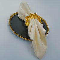 Golden Canopy Classic Napkin Ring Set of 4