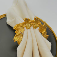 Golden Canopy Classic Napkin Ring Set of 4