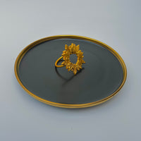 Golden Canopy Napkin Ring Set of 4